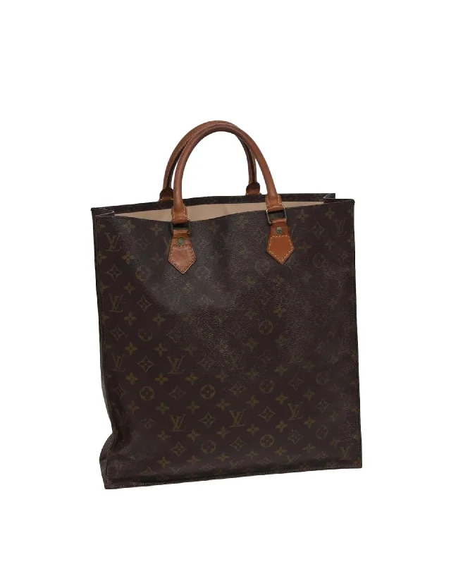 Monogram Canvas Sac Plat Hand Bag