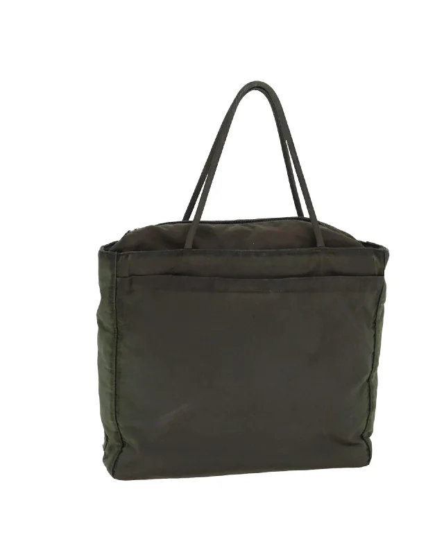 Nylon Tote Bag with Handles and Spacious Interior