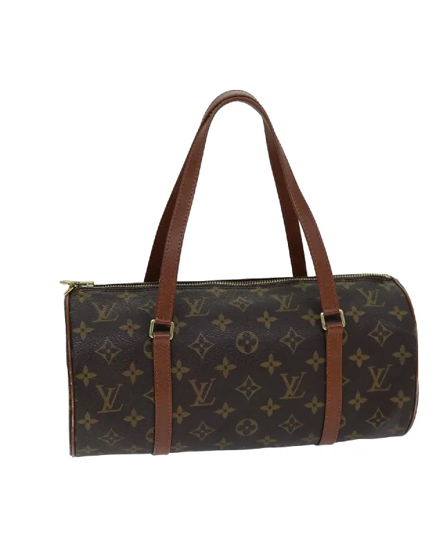 Monogram Canvas Papillon Hand Bag with Dust Bag