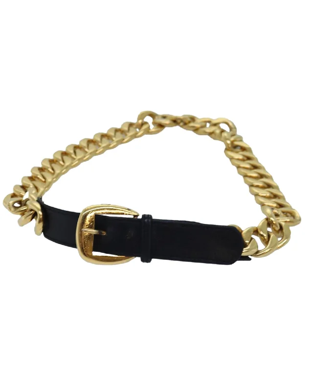 Luxury Chain Belt with Iconic CC Detailing