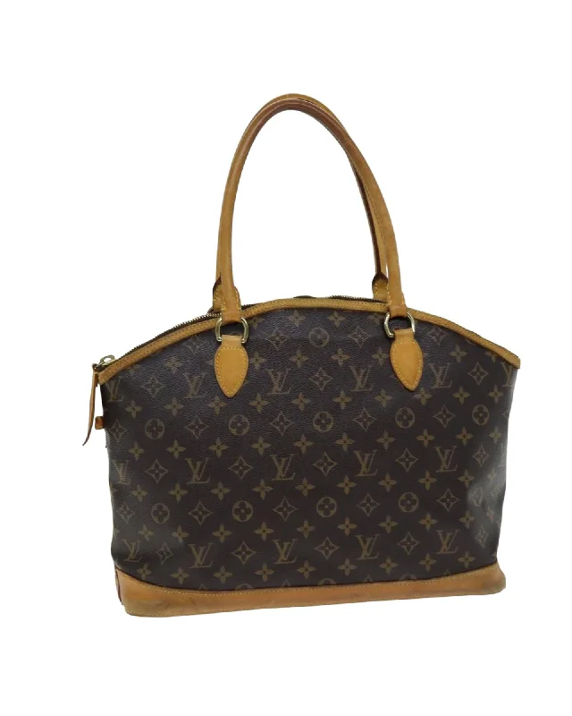 Monogram Canvas Lockit Horizontal Hand Bag with Authentic Detailing