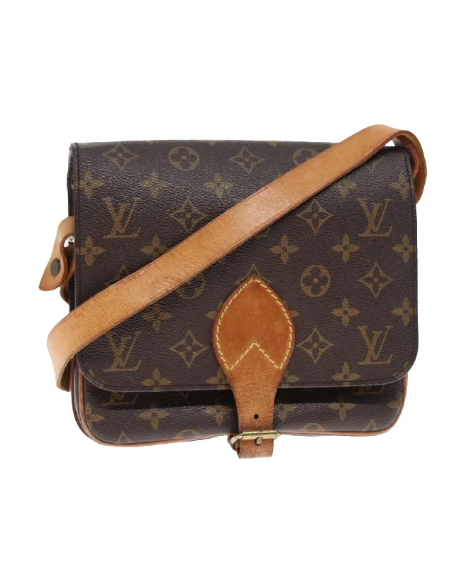 Monogram Canvas Shoulder Bag with Adjustable Strap