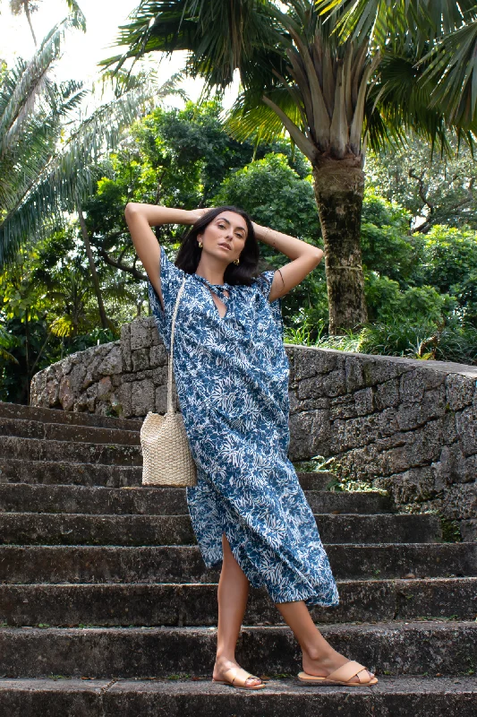 Venus Tropical Dress Blue