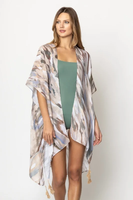 WLK310388 Winona Watercolor Print Kimono