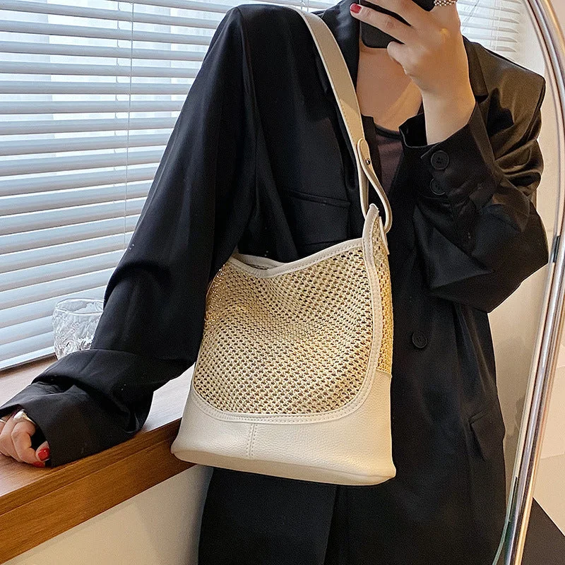 Women's Fashion Large Capacity Tote Straw Bag