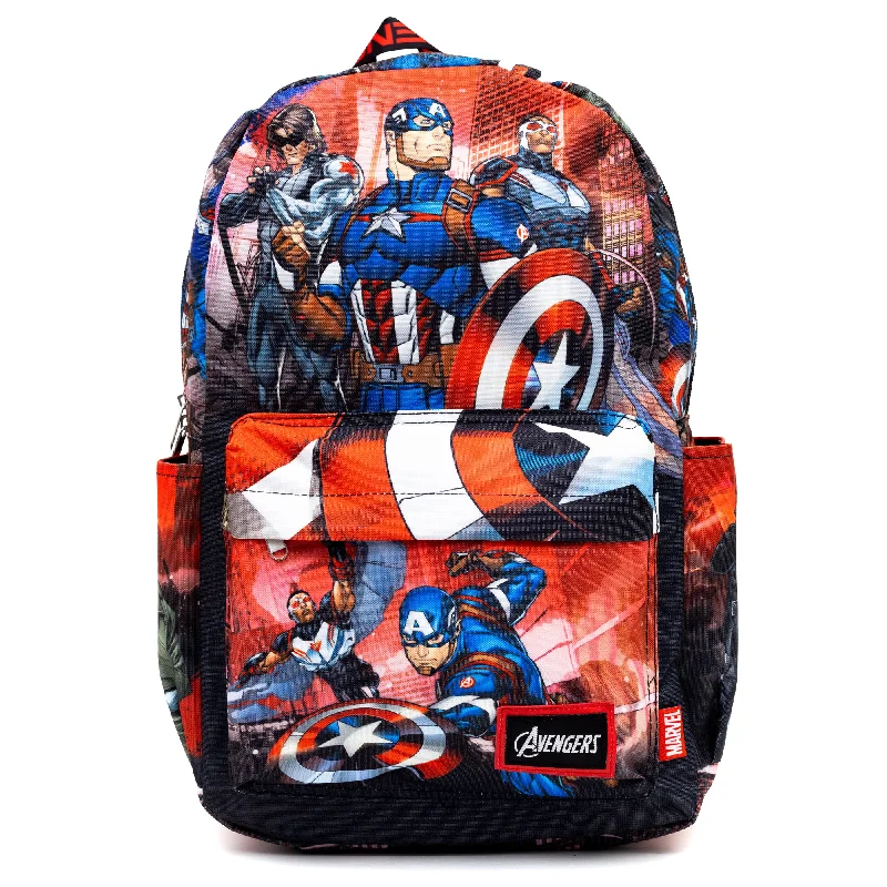 Marvel Captain America Avengers 17" Full Size Nylon Backpack