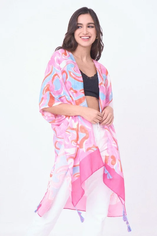 YLK310081 Sasha Swirl Print Kimono