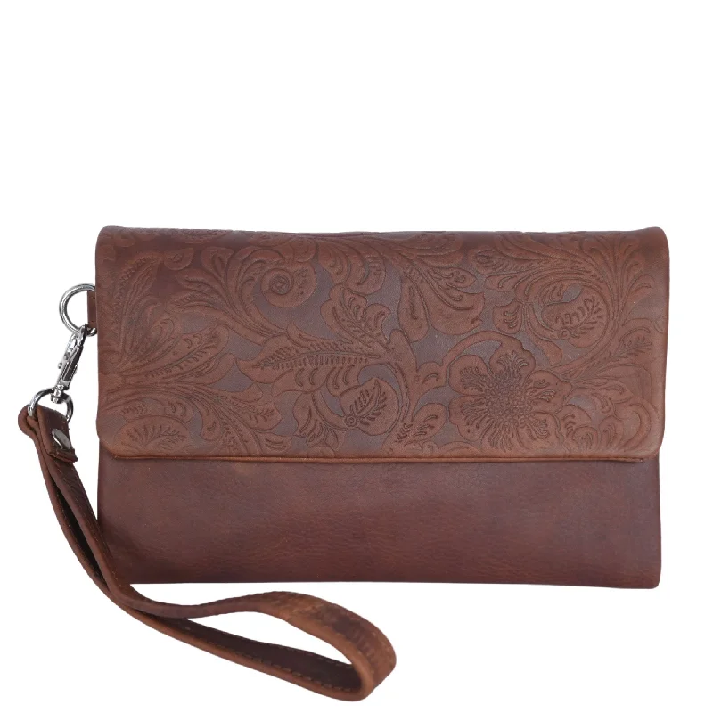 ZEOPTF01 ~ Ladies Floral Trifold Wallet