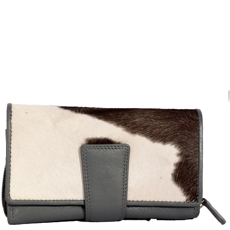 ZHLW202B ~ Grey Hairon Ladies Wallet