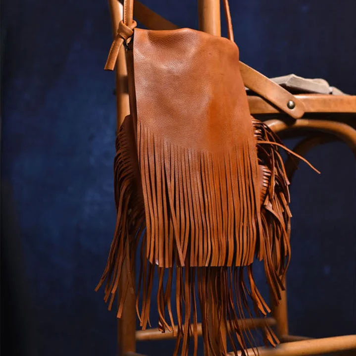 Boho Womens Fringe Crossbody Purse Ladies Shoulder Bag