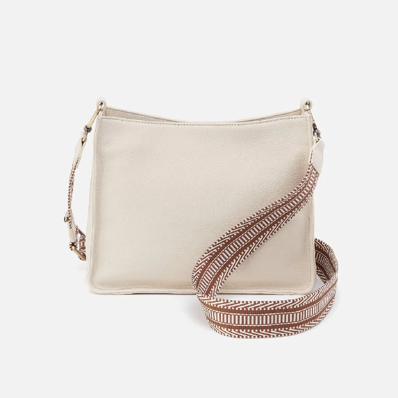 Cass Crossbody In Pebbled Leather - Ivory