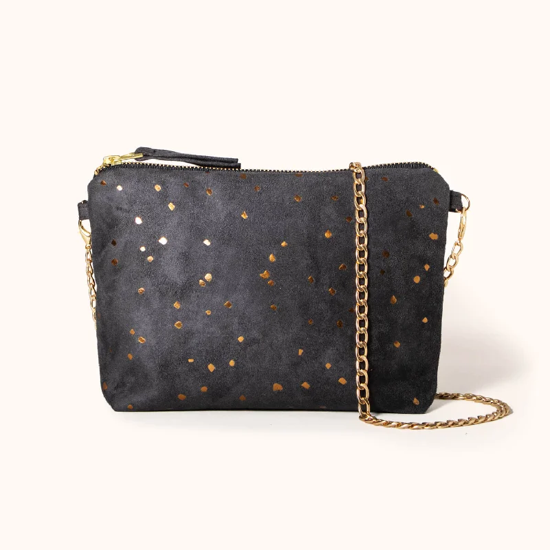 Dulce Clutch & Chain, Confetti Midnight