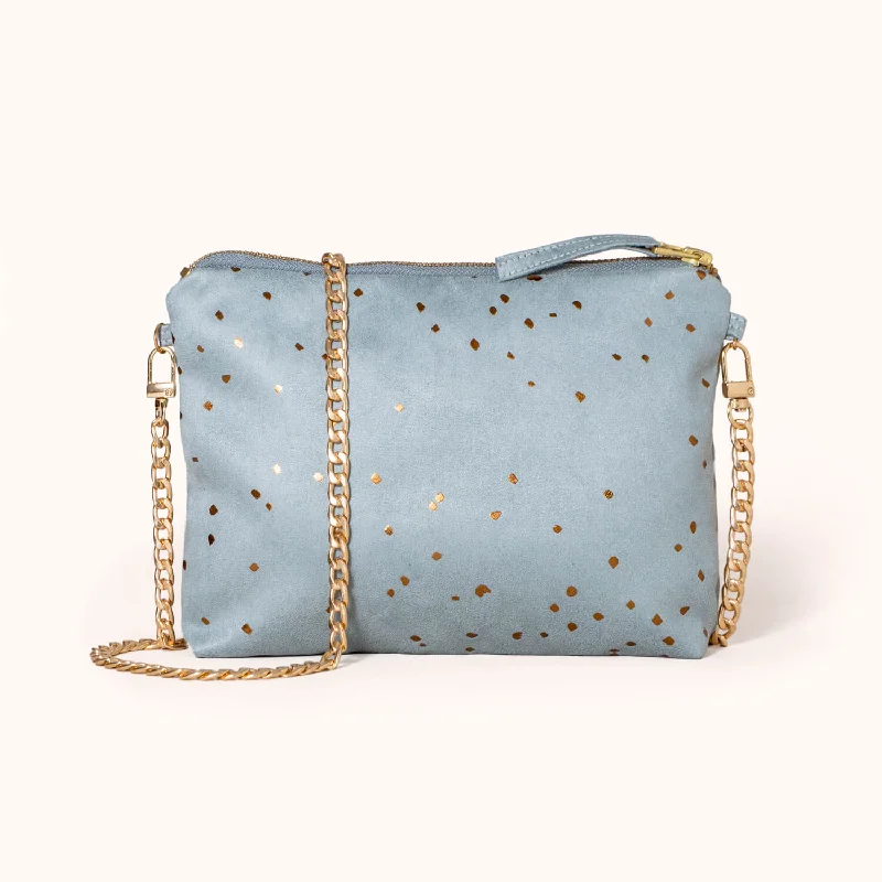 Dulce Clutch & Chain, Confetti Seafoam