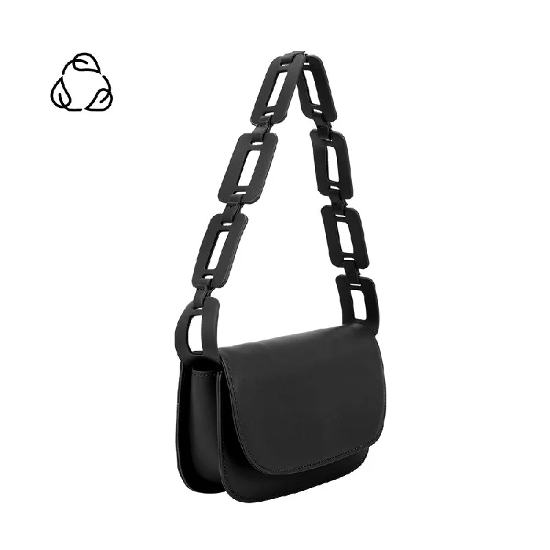 Inez Black Recycled Vegan Shoulder Bag