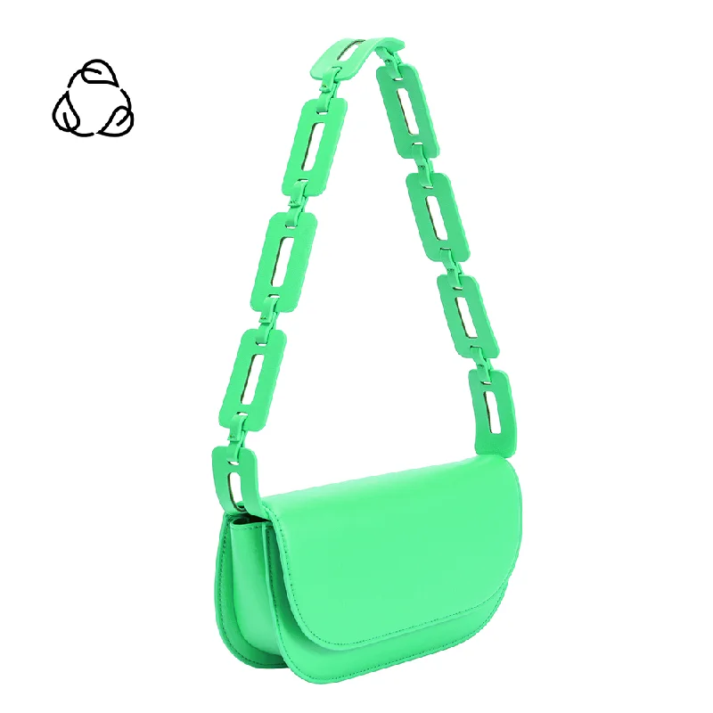 Inez Neon Green Recycled Vegan Shoulder Bag