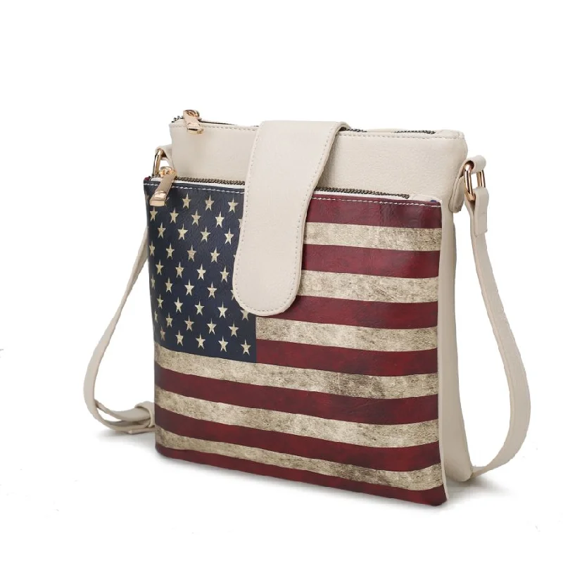 Josephine Vegan Leather Women’s FLAG Crossbody Bag