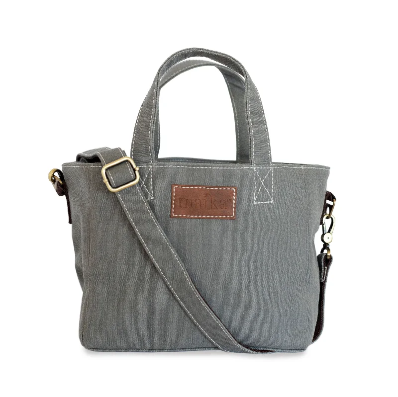 Mini Tote - Waxed Ash Grey