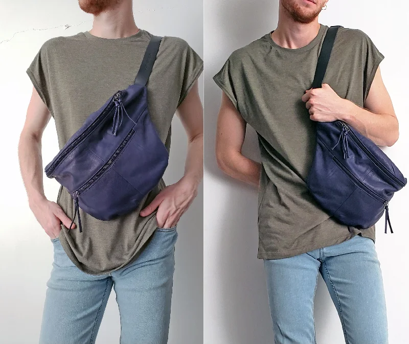 Oversize Leather Fannypack