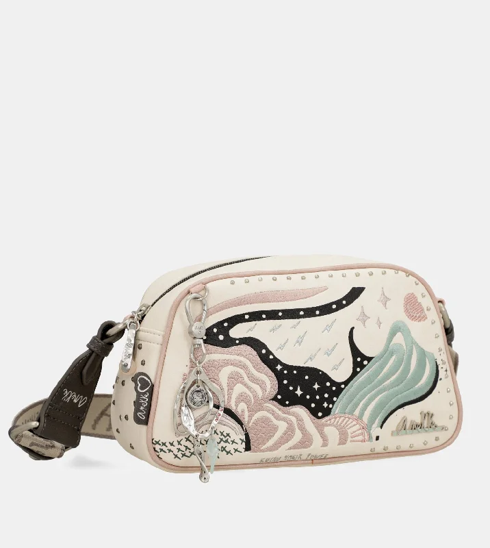 Psicodelic oval crossbody bag