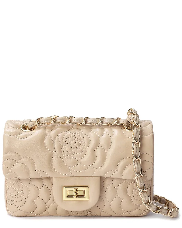 Tiffany & Fred Paris Top-Grain Quilted Crossbody/Shoulder Bag