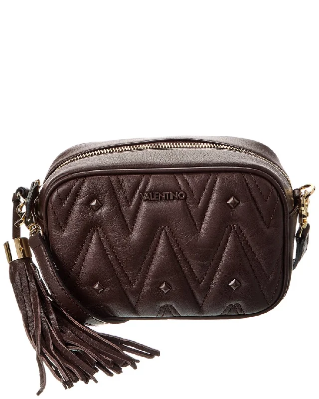 Valentino by Mario Valentino Amel Diamond Leather Crossbody