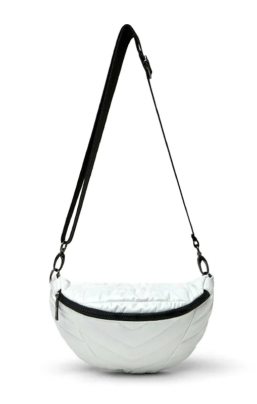 Women's Little Runaway Bag In White Patent